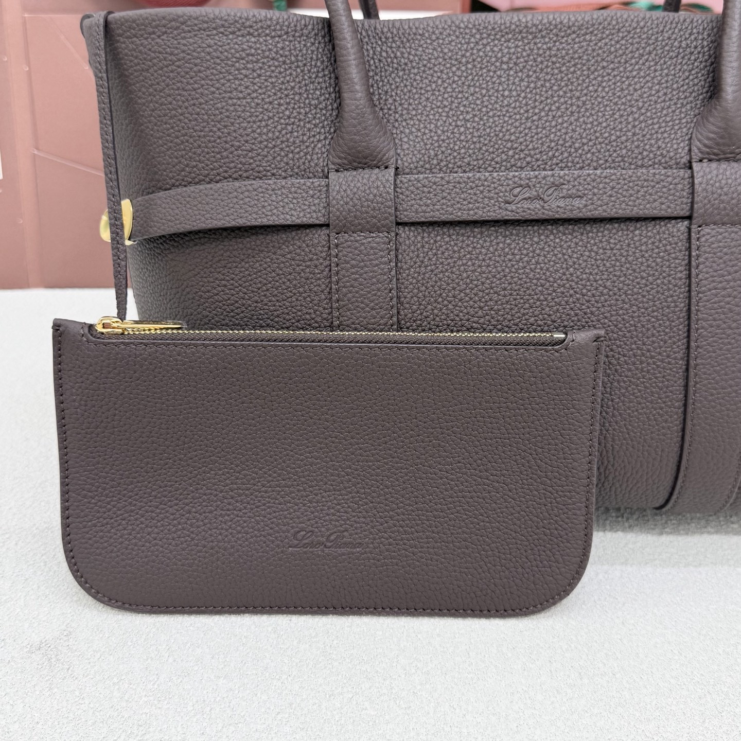 L0r0 P1ana small ghiera shopper 28x19x12cm