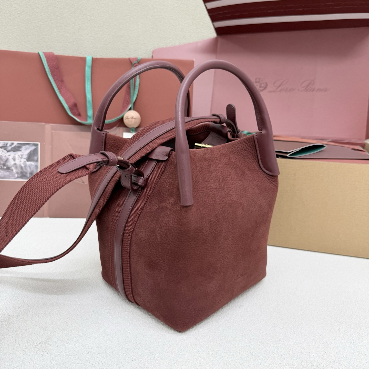 L0r0 P1ana small bale bag 17x20x17cm