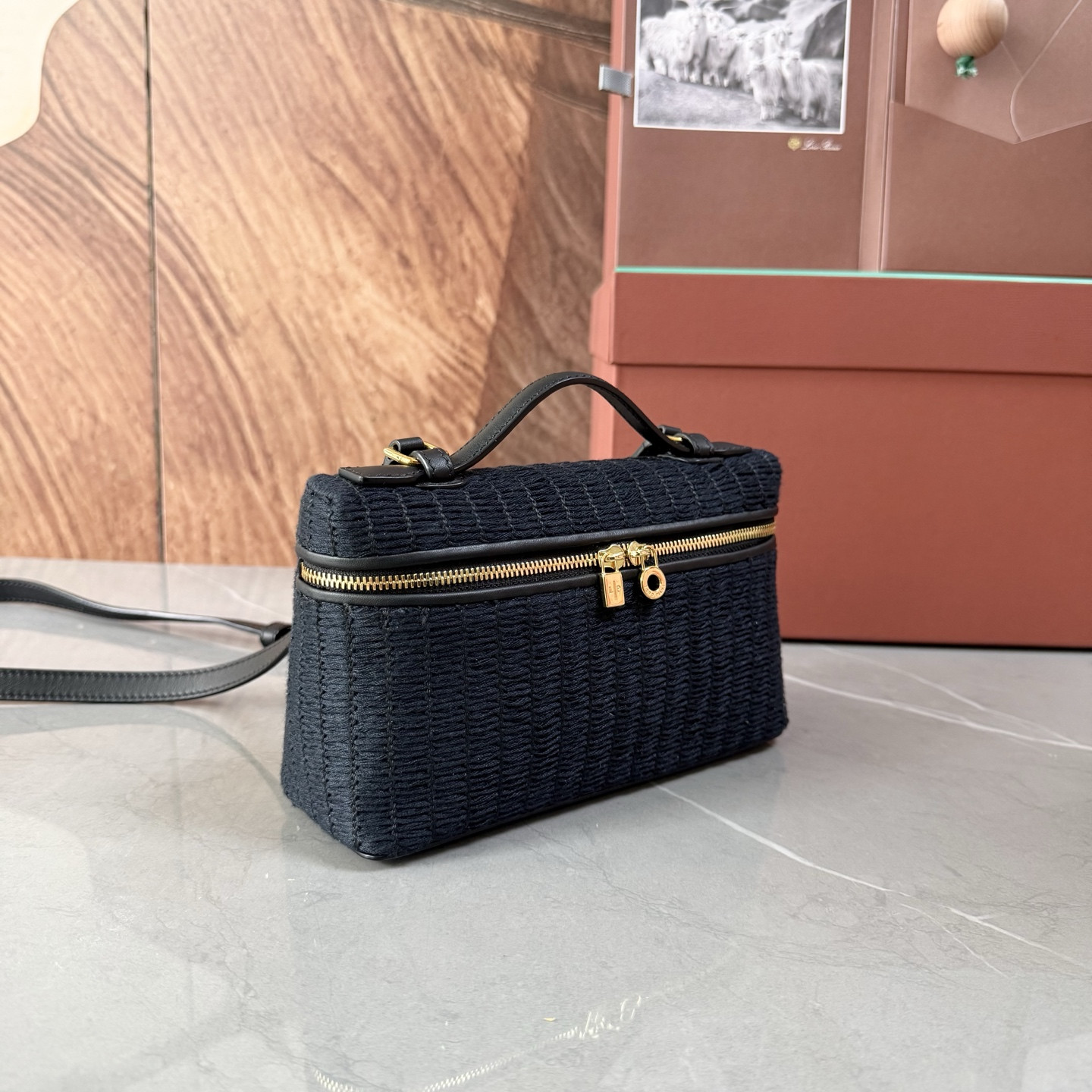 L0r0 P1ana Extra Pocket L19 Deep Blue 11 x 19 x 6.5 cm