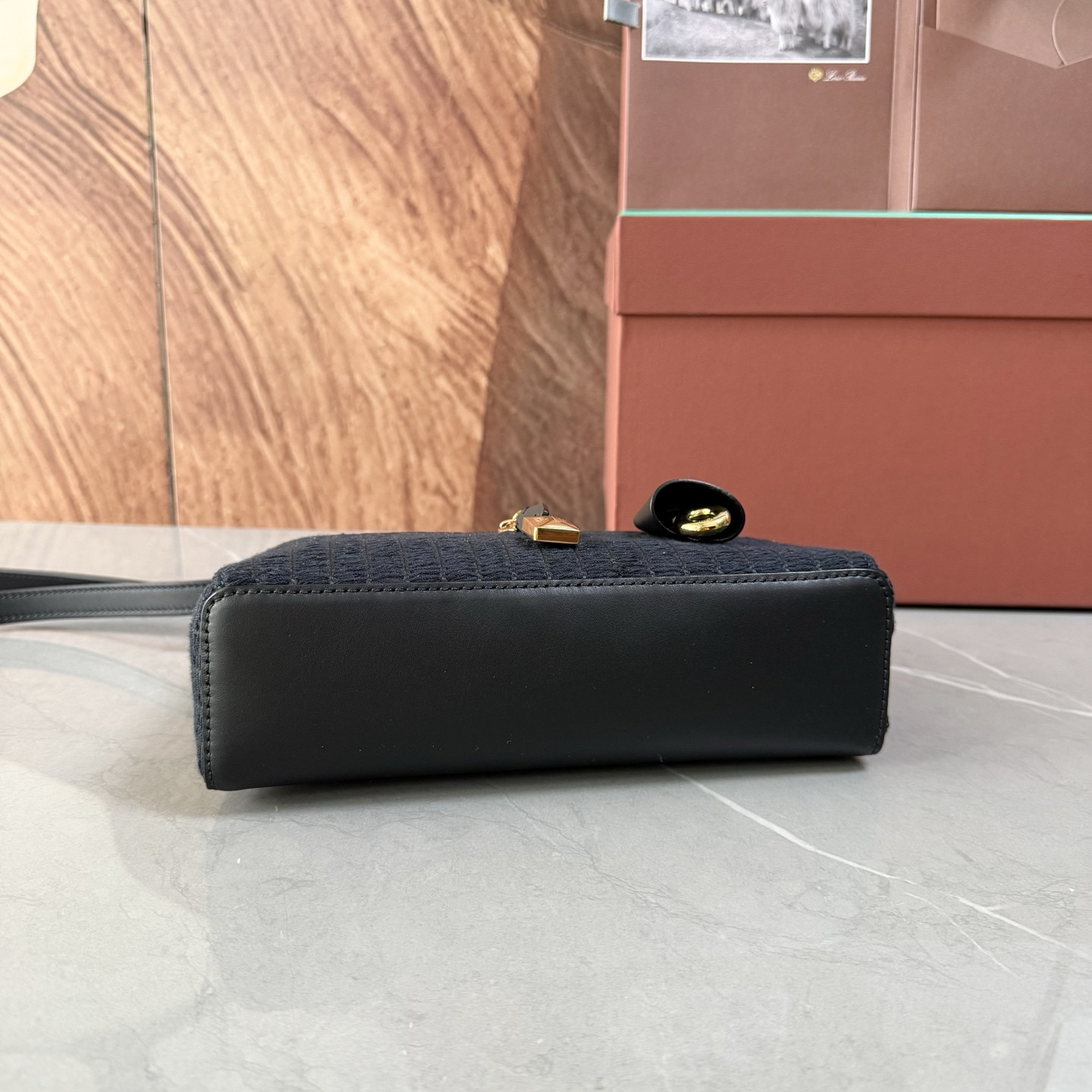 L0r0 P1ana Extra Bag L23 Deep Blue 23x12x7cm