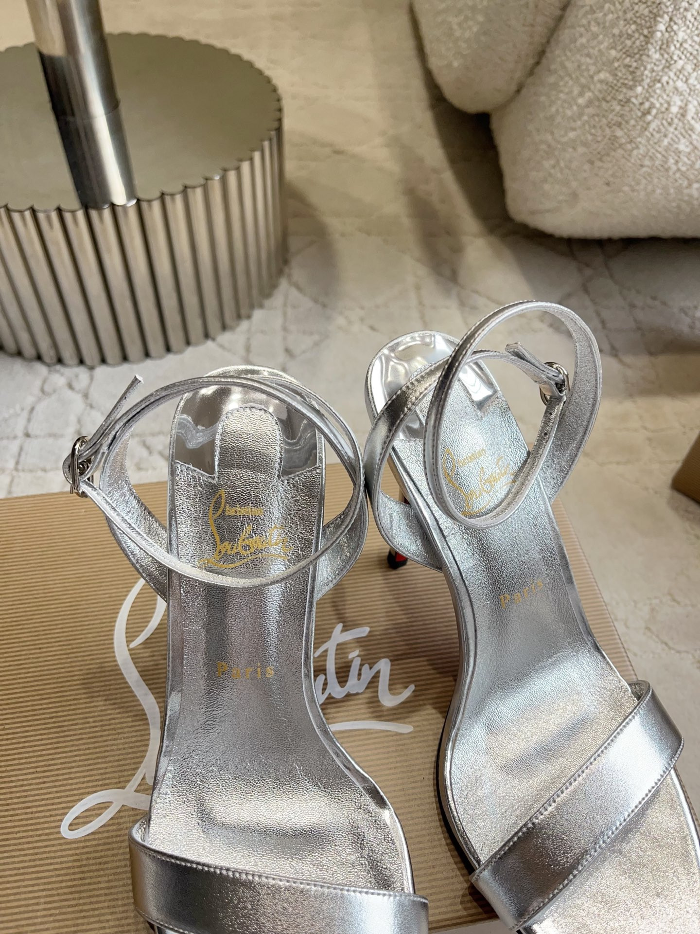 UA Chr1st1an Louboutin 100mm Sandals