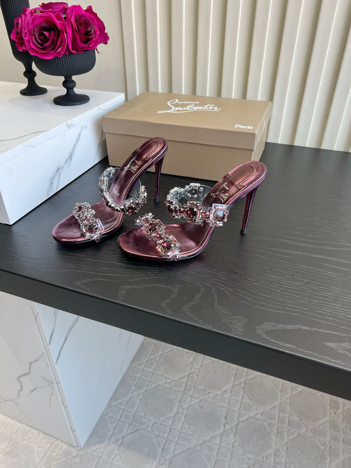 UA Chr1st1an Louboutin Just Jewel Slides