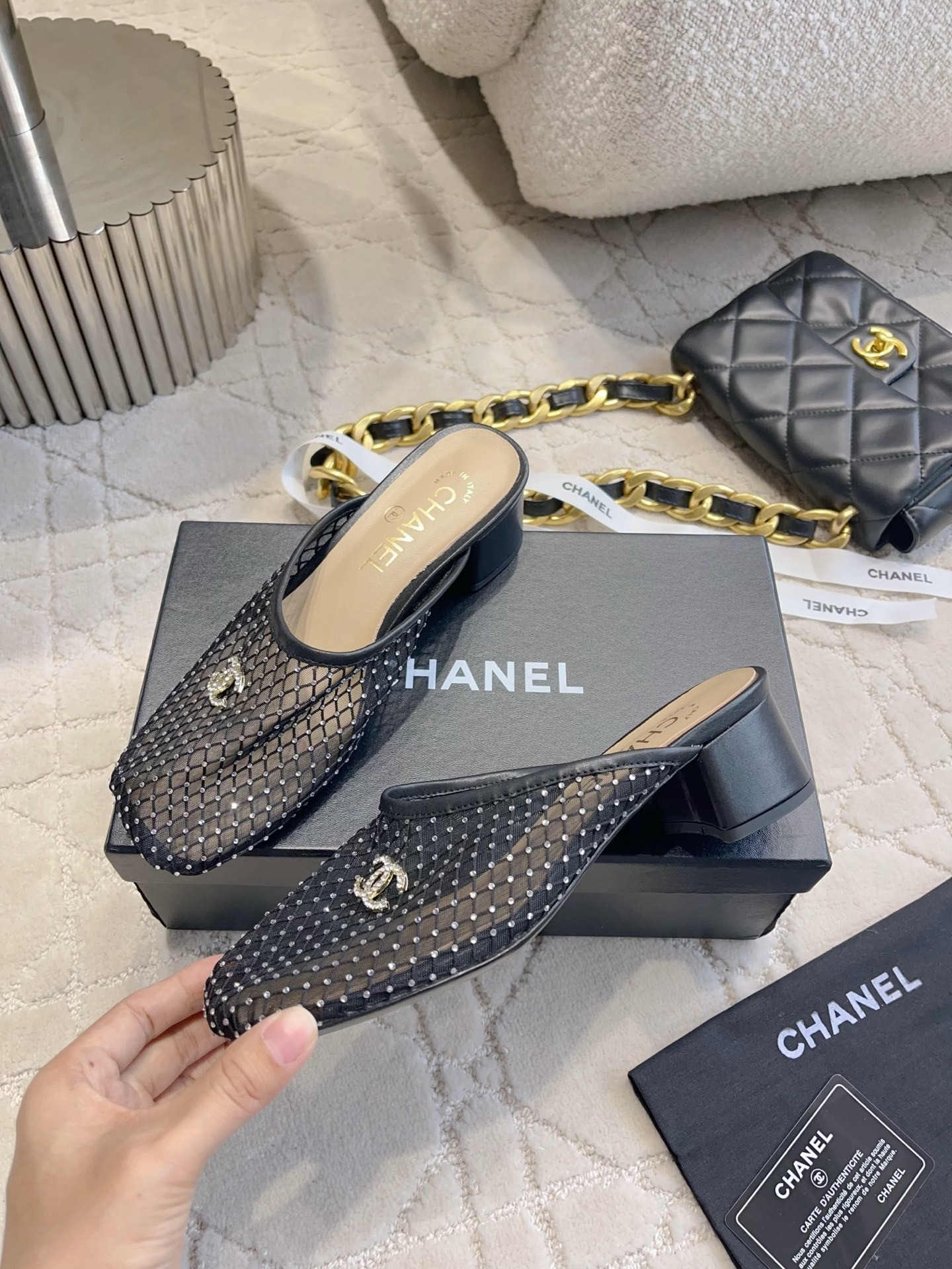 UA Ch**el Mules 4.5cm Heel