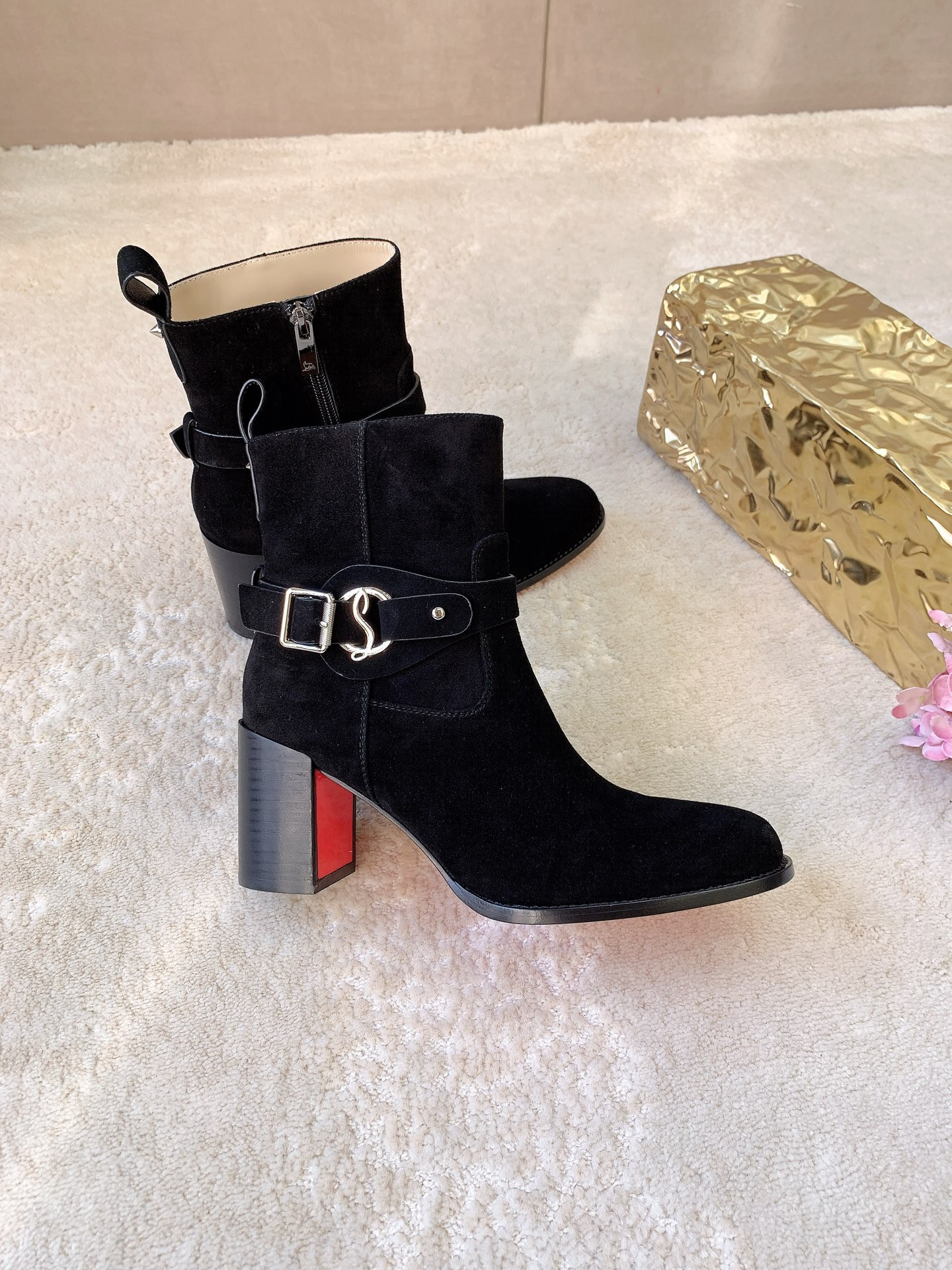 UA Chr1st1an Louboutin Dianouchette 70 mm Low Boots