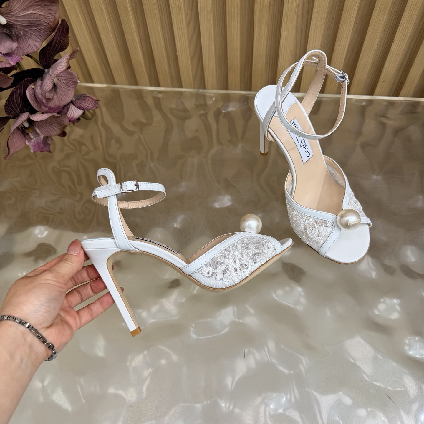 UA J1m*y Ch00 Sacora Sandals 10cm Heel